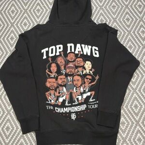 TDE Top Dawg Entertainment The Championship Tour Hoodie Kendrick Lamar Rap